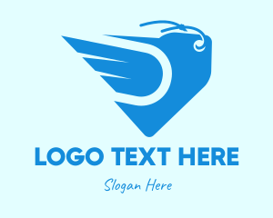 Sell - Wing Price Tag logo design