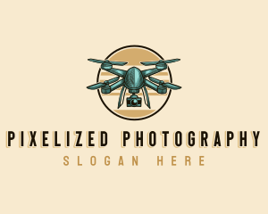 Drone Surveillance Camera logo design