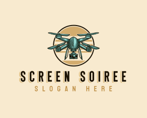 Drone Surveillance Camera logo design