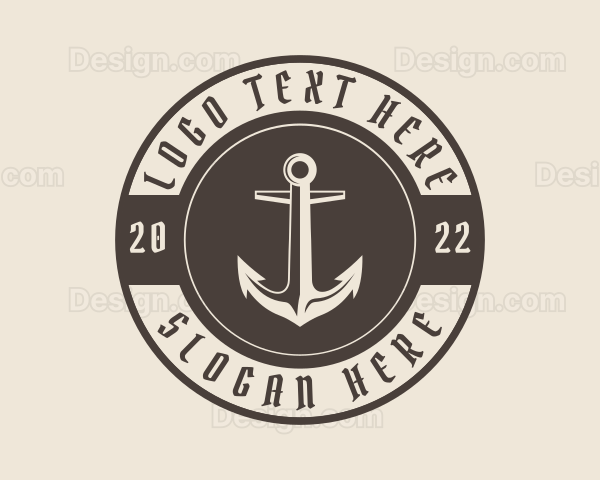 Pirate Ship Anchor Logo