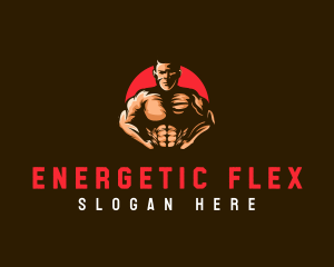 Masculine Gym Trainer logo design