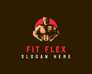 Masculine Gym Trainer logo design