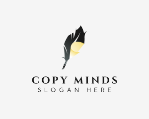 Quill Pen Paper Publisher logo design