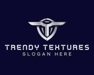 Tech Shield Letter T logo design