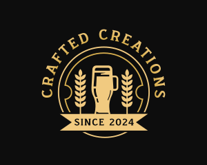 Wheat Beer Brewery logo design