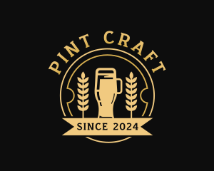 Wheat Beer Brewery logo design