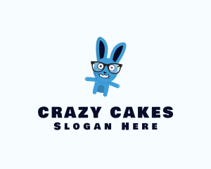 Crazy Bunny Glasses logo design