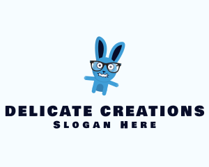 Crazy Bunny Glasses logo design