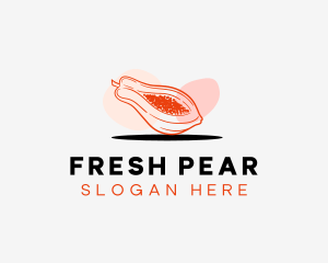 Papaya Fresh Fruit logo design