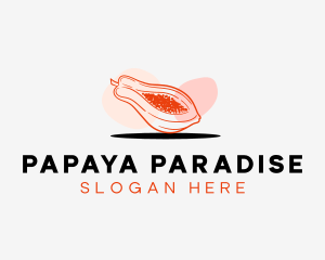 Papaya Fresh Fruit logo design