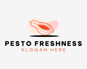 Papaya Fresh Fruit logo design