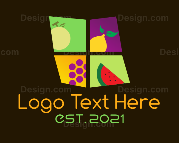 Colorful Fruit Window Logo