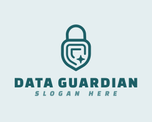 Lock Shield Security logo design