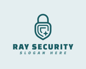 Lock Shield Security logo design