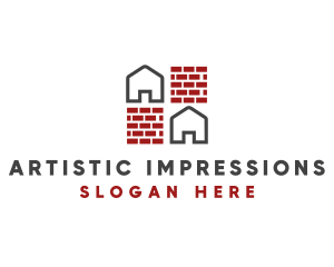 Brick Wall House logo design