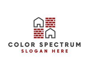 Brick Wall House logo design