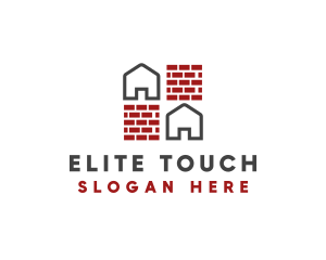 Brick Wall House logo design