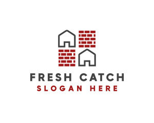 Brick Wall House logo design