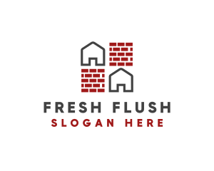 Brick Wall House logo design