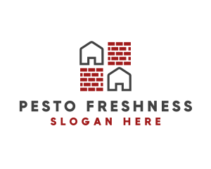 Brick Wall House logo design