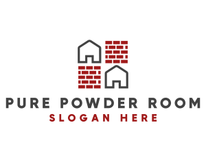 Brick Wall House logo design