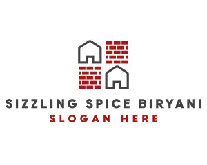 Brick Wall House logo design