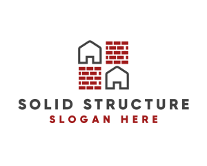 Brick Wall House logo design