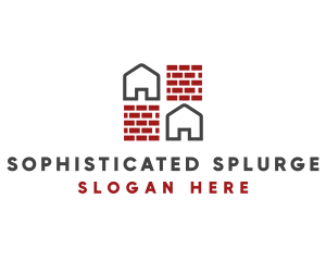 Brick Wall House logo design