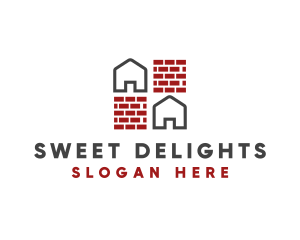 Brick Wall House logo design