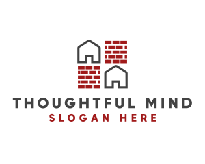 Brick Wall House logo design