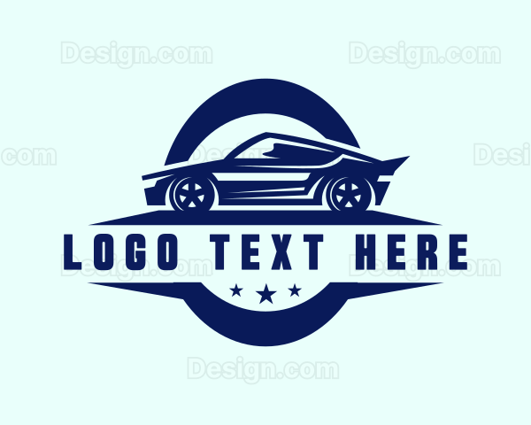 Racing Car Garage Logo