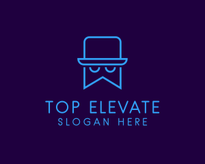 Top Hat Bookmark logo design