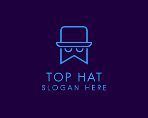 Top Hat Bookmark logo design