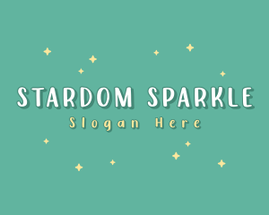 Cute Sparkle Star Boutique logo design