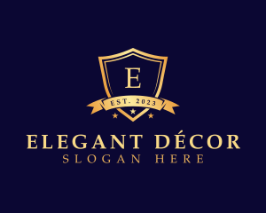 Elegant Security Shield logo design