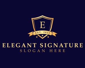 Elegant Security Shield logo design