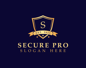 Elegant Security Shield logo design