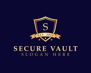 Elegant Security Shield logo design