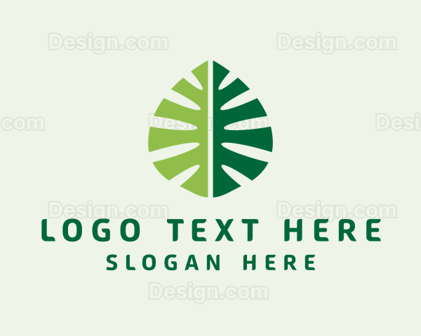 Organic Nature Leaf Logo