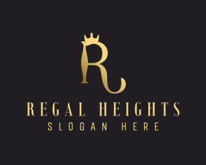 Elegant Regal Crown logo design