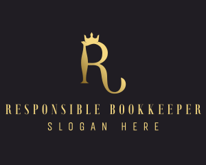 Elegant Regal Crown logo design