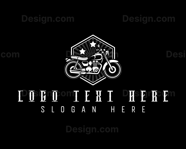 Biker Motorcycle Vehicle Logo