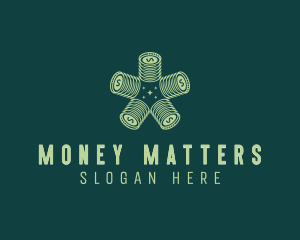 Money Dollar Coin logo design