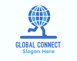 Blue Global Runners logo