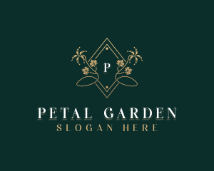 Floral Flower Wedding logo design