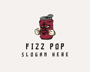 Soda Can Drink logo design