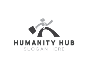 Human Employee Recruitment logo design