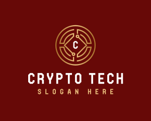 Coin Tech Cryptocurrency logo design