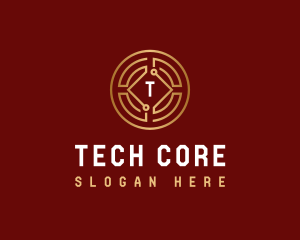 Coin Tech Cryptocurrency logo design