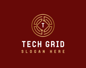 Coin Tech Cryptocurrency logo design